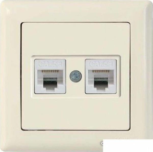Almera Rita Data Priz 2Xrj45 (Cat6) (2220 141 0  - Image 1