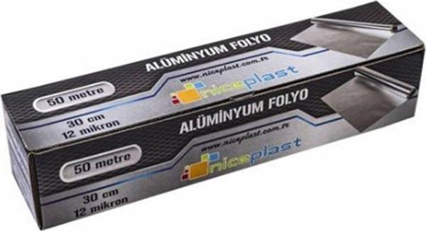 Niceplast Alüminyum Folyo 45 Cm 12 Mikron 50 Metre  - Image 1