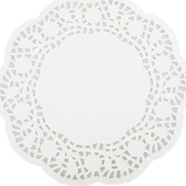 Özkan Ambalaj Kağıt Dantel Bardak Altlığı 500 Adet 9 Cm/ Çay Bardağı Altı Sunum Kağıdı beyaz - Image 1