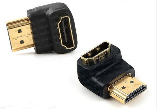 Elba Dark Dk-Hd-Amxf90 Hdmı 90° Dönüştürücü Dirsek - Hd siyah - Image 1