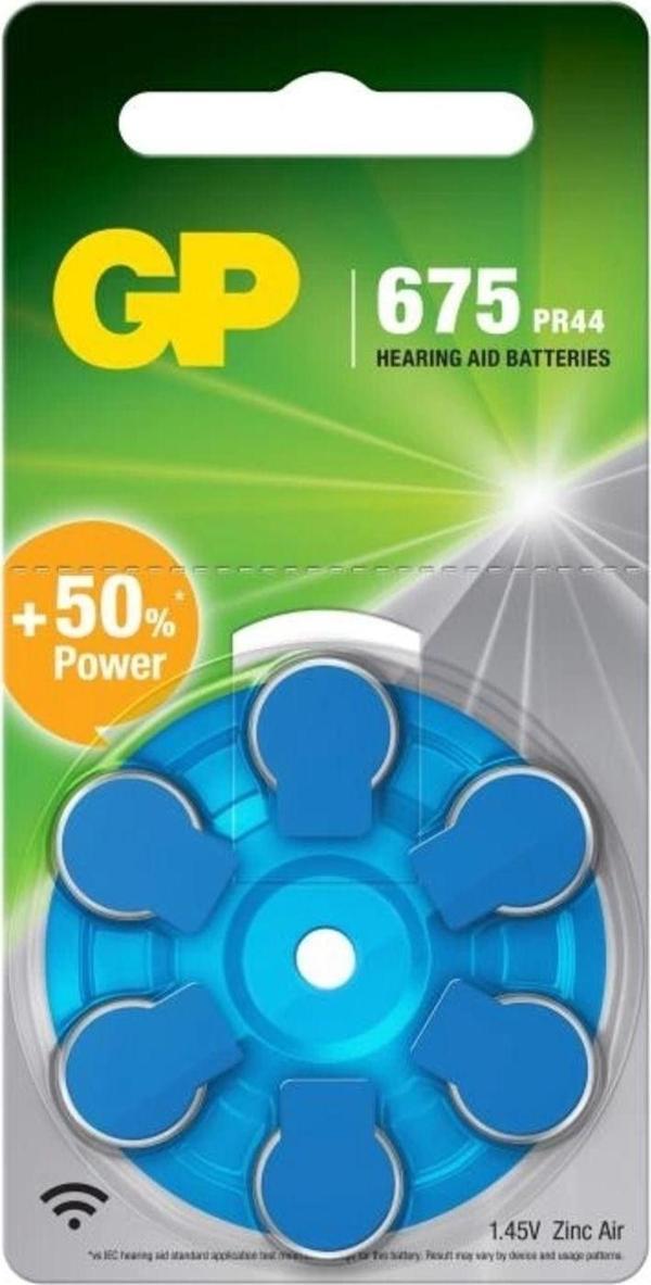 Gp Za675 1.4V Düğme Kulaklık Pili 6'Lı Paket  - Image 1