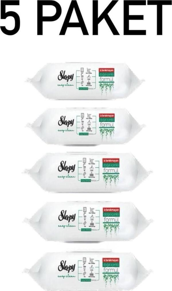 Sleepy Yüzey Temizlik Mendili Havlusu 100' Lü 5 Paket 500 Yaprak  - Image 1