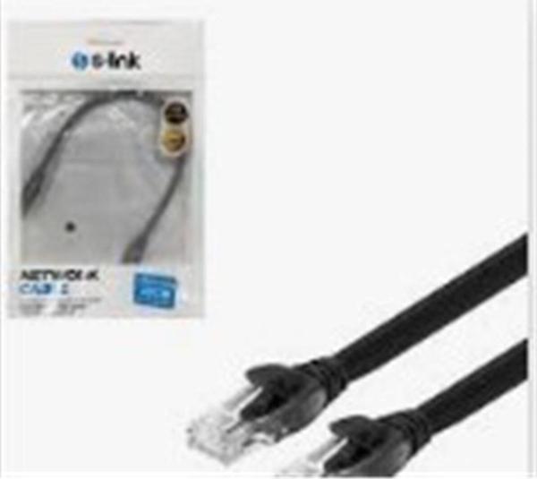 S-Lınk Sl-Cat6030 0.30Mt Utp Cat6 Siyah Patch Kablo  - Image 1