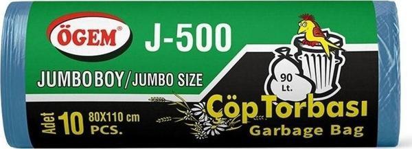 Ögem Plastik Toptan Çöp Torbası Jumbo Boy 80X110 Cm - J500 (1 Koli, 20 Adet)  - Image 1