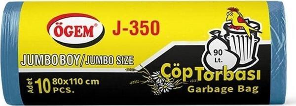 Ögem Plastik Toptan Çöp Torbası Jumbo Boy 80X110Cm - J350 (1 Koli, 20 Adet)  - Image 1