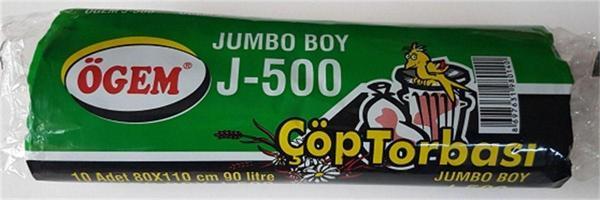 Ögem Plastik Çöp Torbası Ağır Hizmet J-500 5 Adet  - Image 1