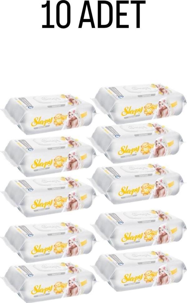 Sleepy Sensitive Islak Mendil 10X90 Lı 10 Paket 900 Yaprak  - Image 1