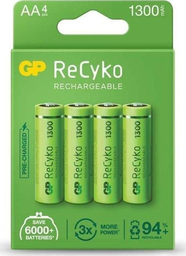 Gp Aa 1300 Mah Şarjlı Kalem Pil 4'Lü Paket 130Aahcemtr-4Lü  - Image 1