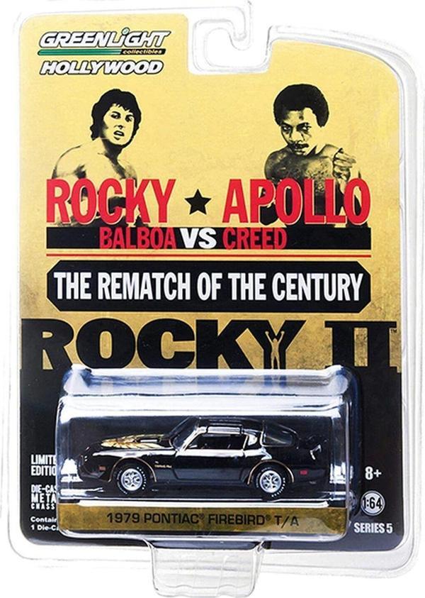 Greenlight 1979 Pontiac Firebird T/A Rocky 1:64 SİYAH - Image 1