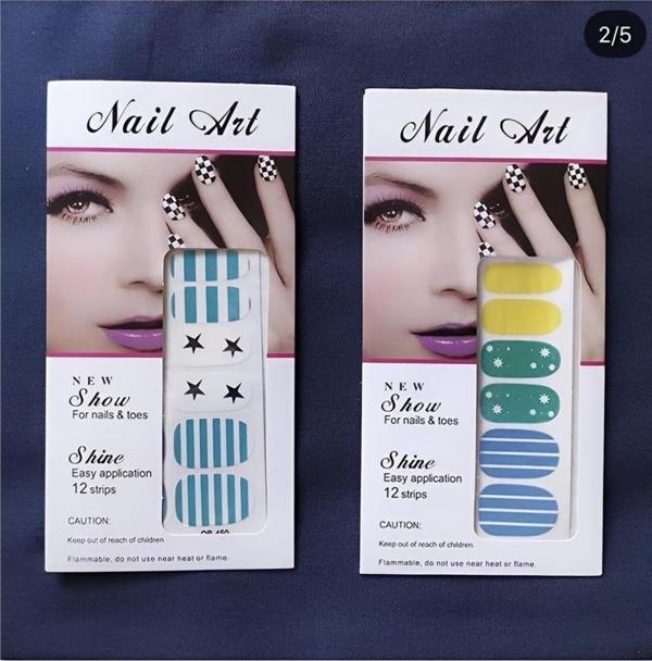 Alsepeteavm Nail Art Tırnak Süsleme Çiçek Rengarenk dövmesi  - Image 1
