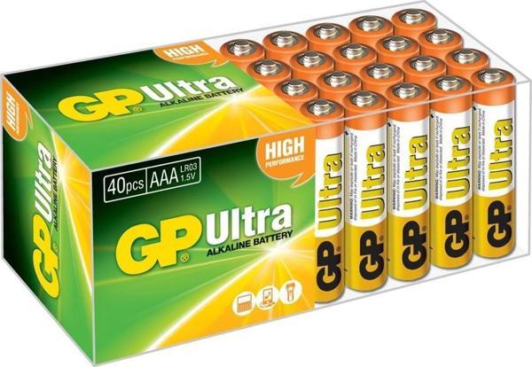 Gp Lr03 Aaa Boy Ultra Alkalin İnce Kalem Pil 40'Lı  - Image 1