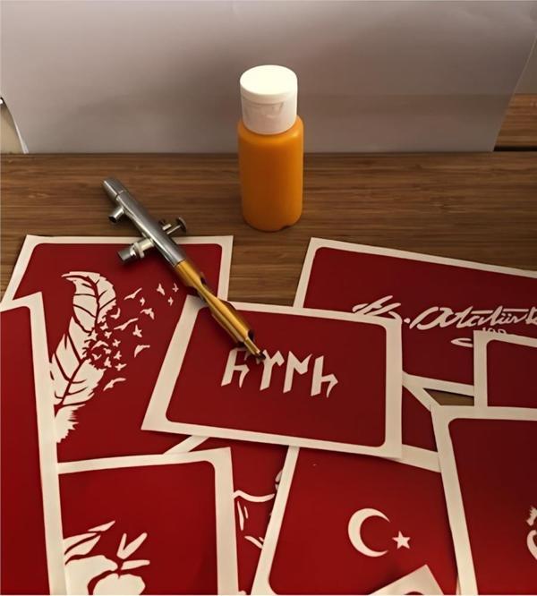Alsepeteavm Sarı Renk 50 ML Konsantre Airbrush Geçici Dövme Boyası Paasche - Image 1