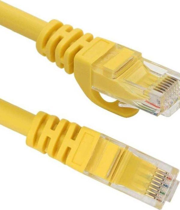 Vcom Np611B-Y-1.0 Cat6 1.0Mt Sarı Utp Patch Kablo siyah - Image 1