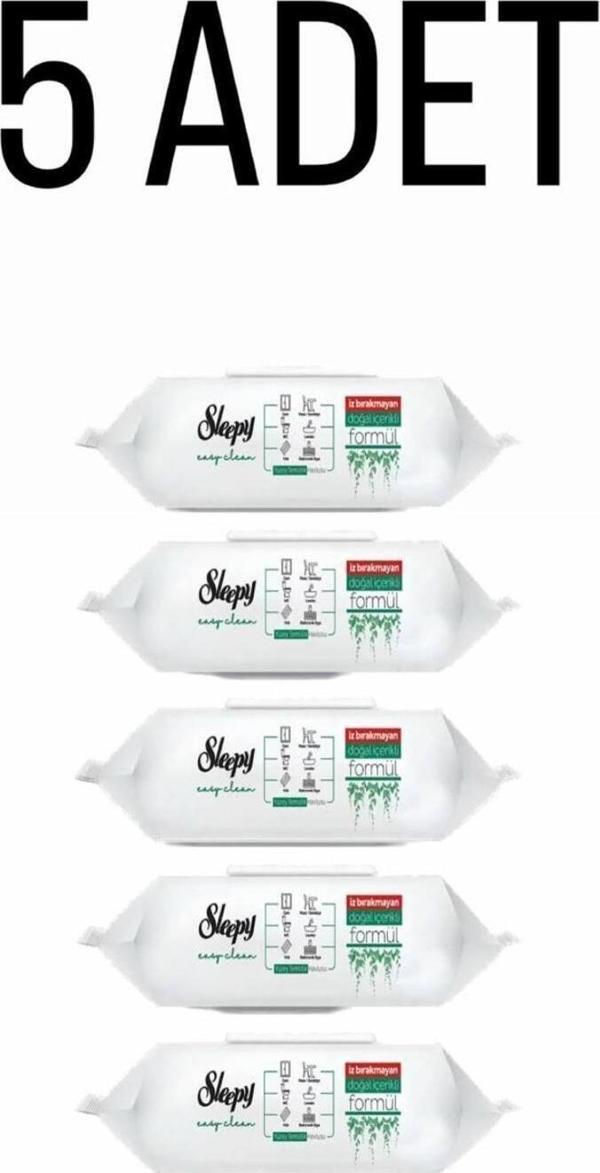 Sleepy Easy Clean Yüzey Temizlik Havlusu 100 Yaprak (5 Adet)  - Image 1