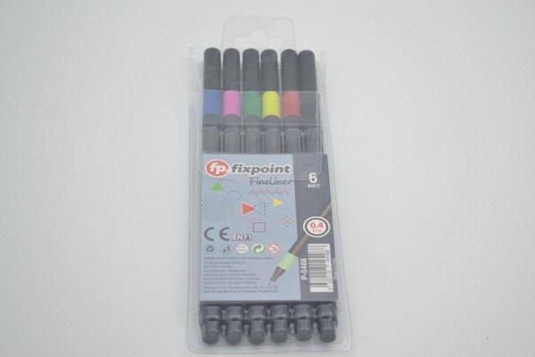Fixpoint Fineliner 6'Lı Set 0.4 Mm 24 Paket FİXPOİNT FİNELİNER 6'LI SET 0.4 mm 24 PAKET - Image 1