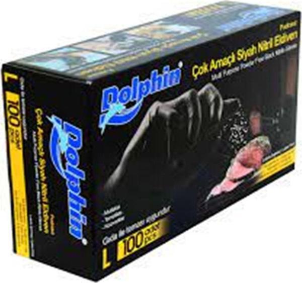 Dolphin Siyah Nitril Eldiven Xl SİYAH - Image 1