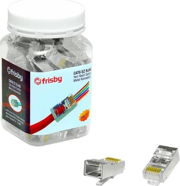 Elba Frisby Fnw-Rj4532N Cat6 Ez Rj45 100Lü Yeni Nesil D SİYAH - Image 1