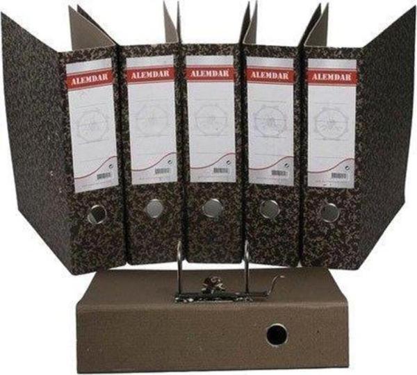 Alemdar A4 Geniş Karton Klasör- 10 Lu siyah - Image 1
