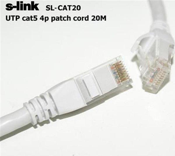 S-Lınk Sl-Cat20 Cat5 20Mt Gri Utp Patch Kablo  - Image 1