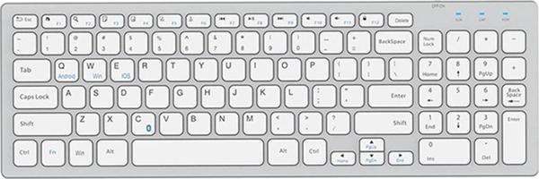 Elba Kb-80W Beyaz/Gümüş 2.4Ghz Ultra İnce Q Mac Gümüş - Siyah - Image 1