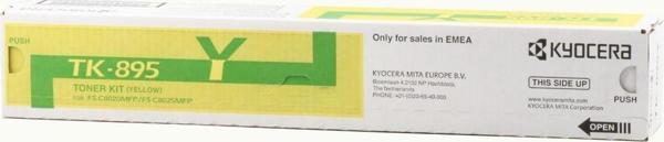 Kyocera Fs-C8020/8025 Sarı Toner (Tk-895Y) Sarı - Image 1