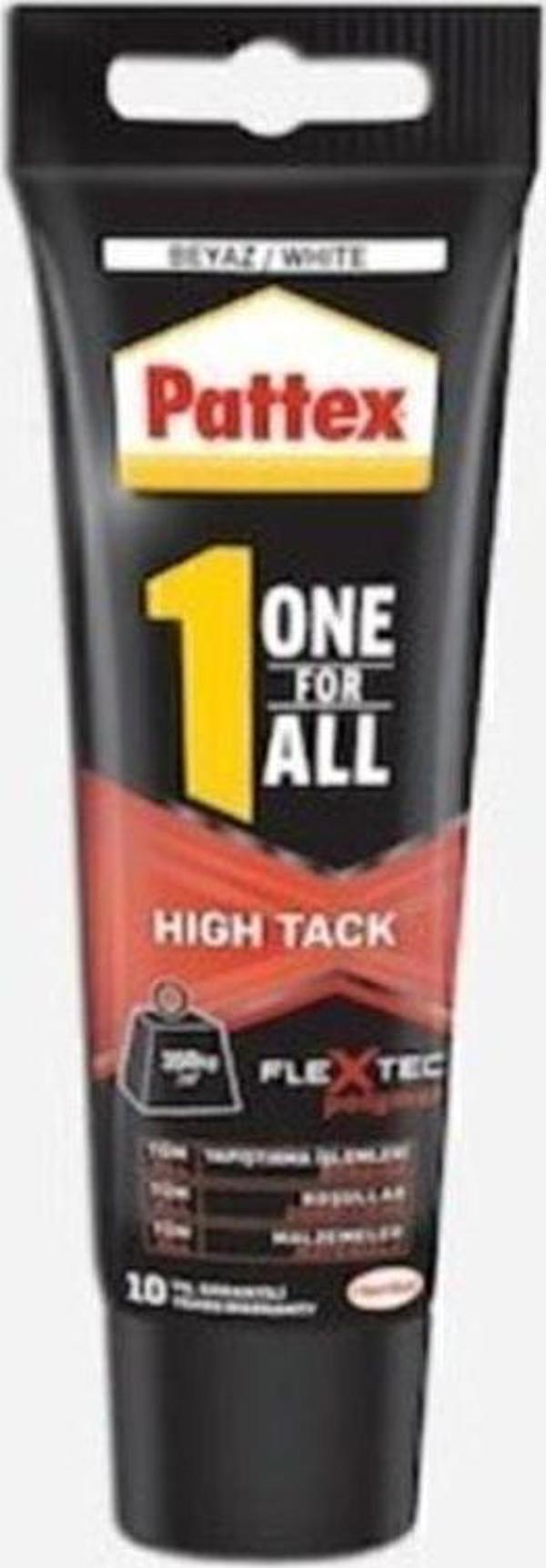 Pattex Kuvvetli Yapıştırıcı,Korniş,Çelik Evye V.S,142 Gr.-One For All,Beyaz  - Image 1