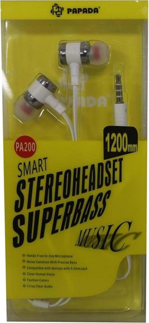 Megatech Papada Pa200 Beyaz Renk Mikrofonlu Kulaklık belirtilmemiş - Image 1