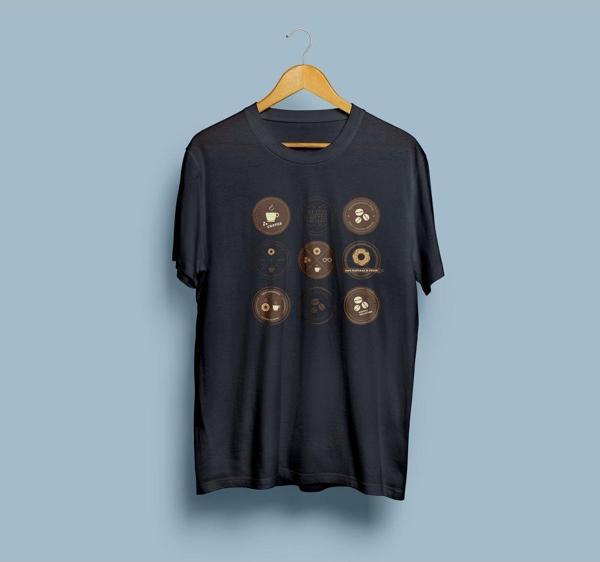 Oversize Kahve Çekirdekleri / Coffee Roasters tasarım unisex T-shirt - Image 1