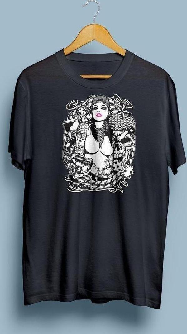 Oversize Tattoo Kadın Tasarım unisex T-shirt - Image 1