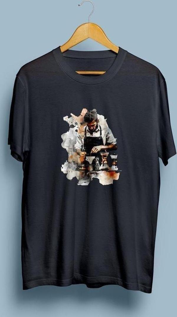 Oversize Barista Tasarım unisex T-shirt - Image 1