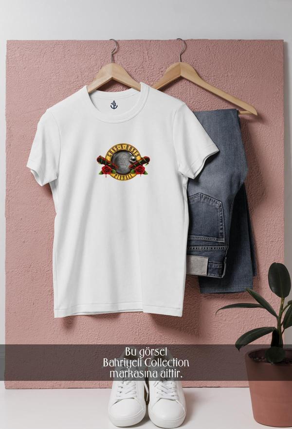 Oversize Guns N' Roses Pinball  Tasarımlı Unisex T-Shirt - Image 1