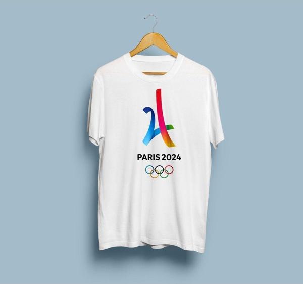 Oversize Paris 2024 Olimpiyat Tasarım Unisex T-shirt - Image 1