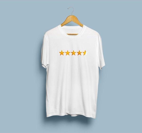 Oversize Şampiyon 4.5 Yıldız Tasarım unisex T-shirt - Image 1