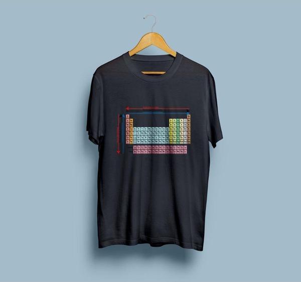 Oversize Elementler Periyodik Tablo / Kimya Tasarım unisex T-shirt - Image 1