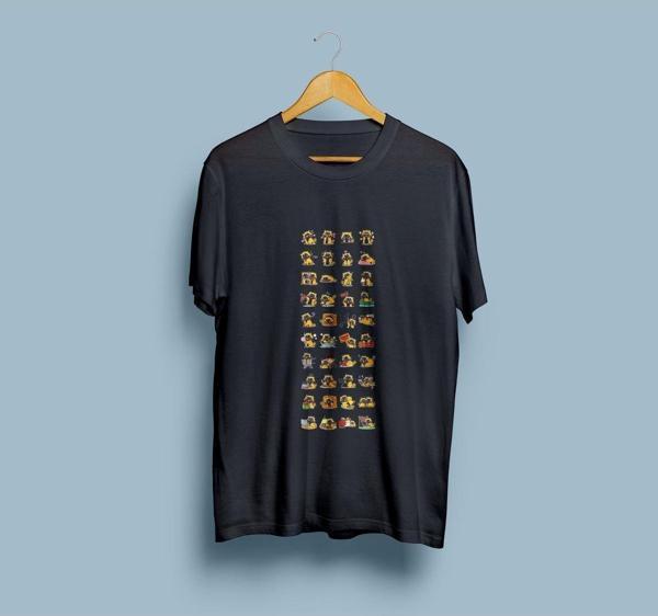 Oversize Tüm Duygusal Modlar Tasarım unisex T-shirt - Image 1