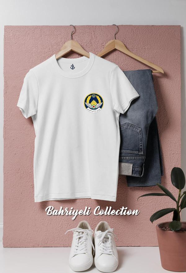 Oversize İran İslam Cumhuriyeti Air Force Cep Tasarımlı Unisex T-Shirt - Image 1