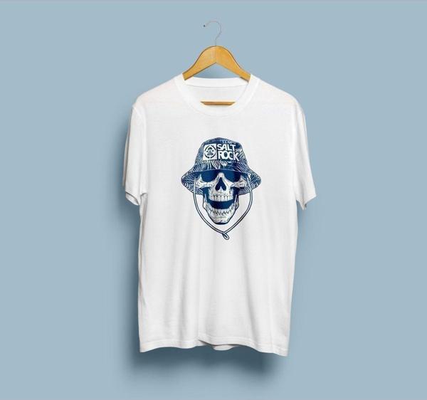 Oversize Salt Rock Kuru Kafa Tasarım unisex T-shirt - Image 1