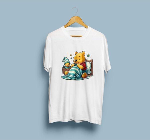 Oversize Winnie The Pooh Tasarım unisex T-shirt - Image 1