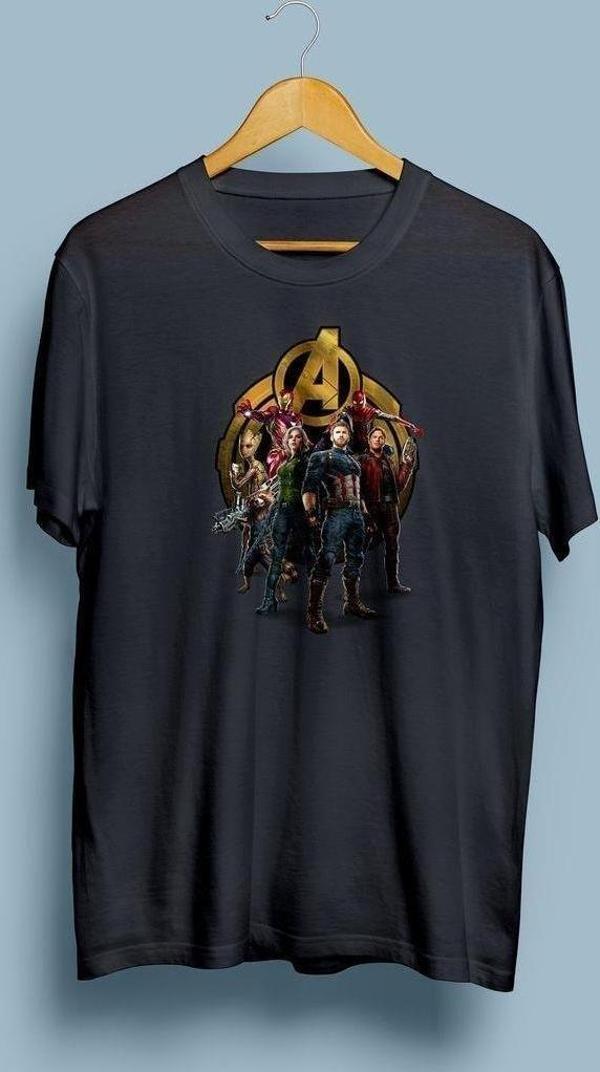Oversize Avengers Tüm karakterler Unisex T-shirt - Image 1