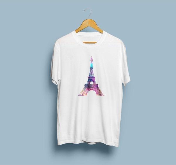 Oversize Eyfel Kulesi / Eiffel Tower Tasarım unisex T-shirt - Image 1