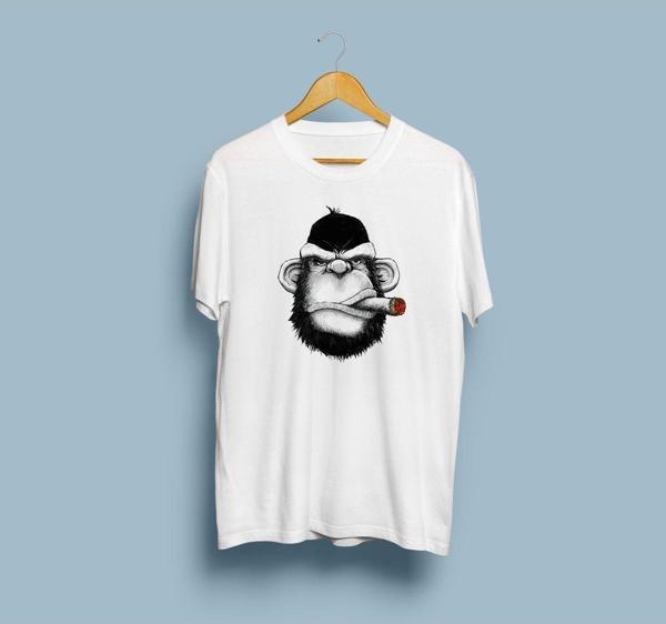 Oversize Goril tasarımlı unisex T-shirt - Image 1