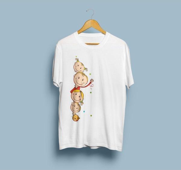 Oversize Charlie ve Lolanın bebekleri tasarım unisex T-shirt - Image 1