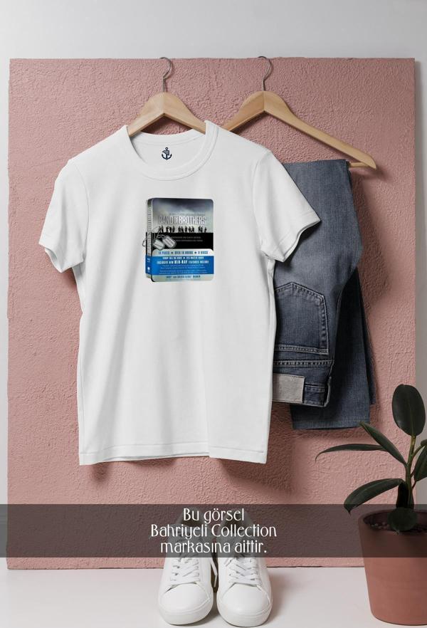 Oversize Blu-Ray Disc Beyond Band Of Brothers  Tasarımlı Unisex T-Shirt - Image 1