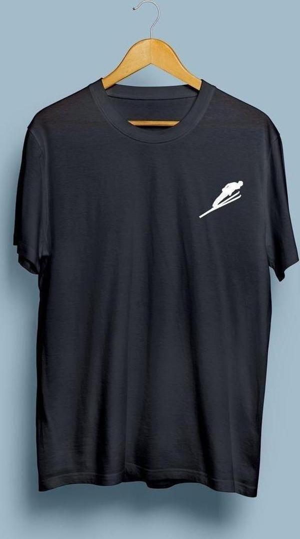 Oversize Olimpiyat Oyunları Kayaklı Atlama Logolu unisex T-shirt - Image 1