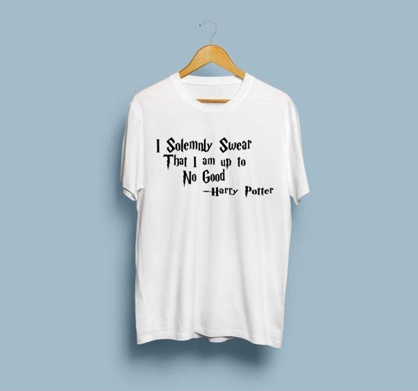 Oversize Harry Potter Yazılı unisex T-shirt - Image 1