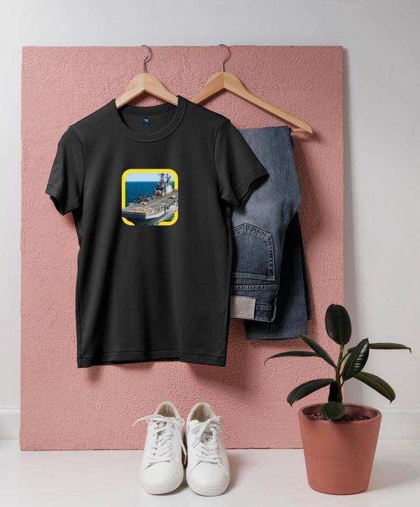 Oversize Uçak Gemisi / Aircraft Carrier Tasarım unisex T-shirt - Image 1