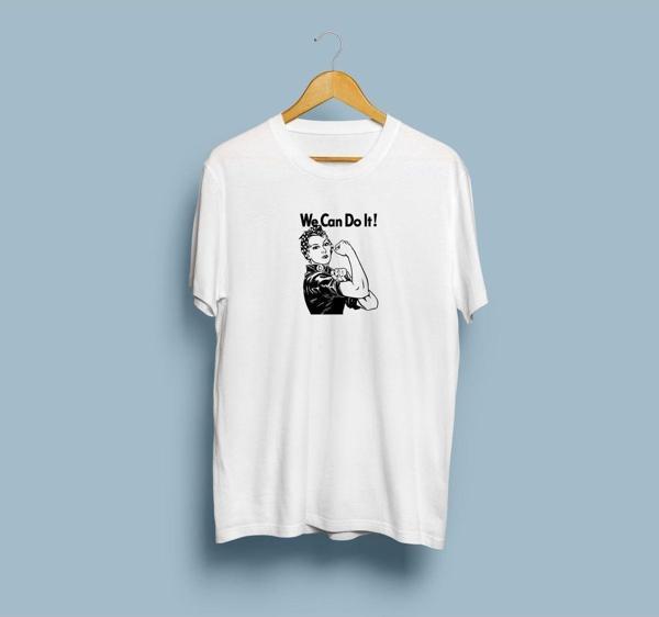 Oversize Bunu Yapabiliriz Kadın Gücü Tasarım unisex T-shirt - Image 1