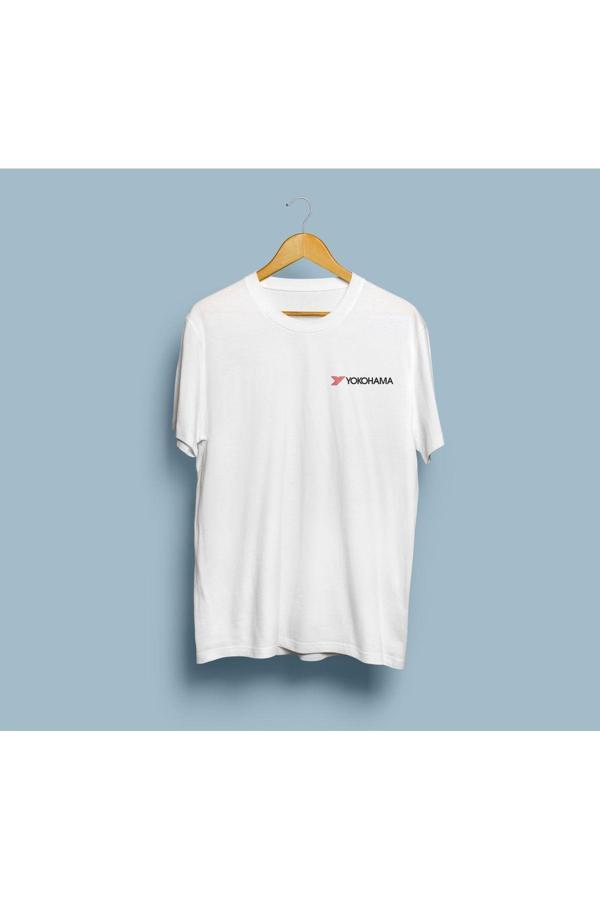 Oversize Yokohama cep baskılı unisex T-shirt - Image 1