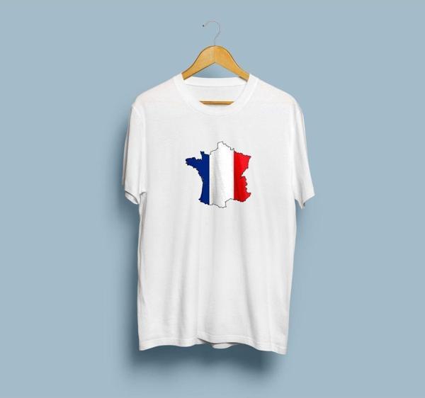 Oversize Fransa / France Tasarım unisex T-shirt - Image 1