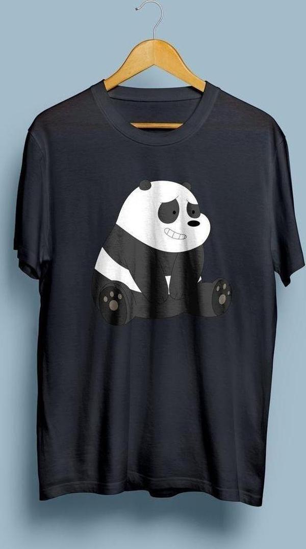 Oversize Panda Tasarım unisex T-shirt - Image 1